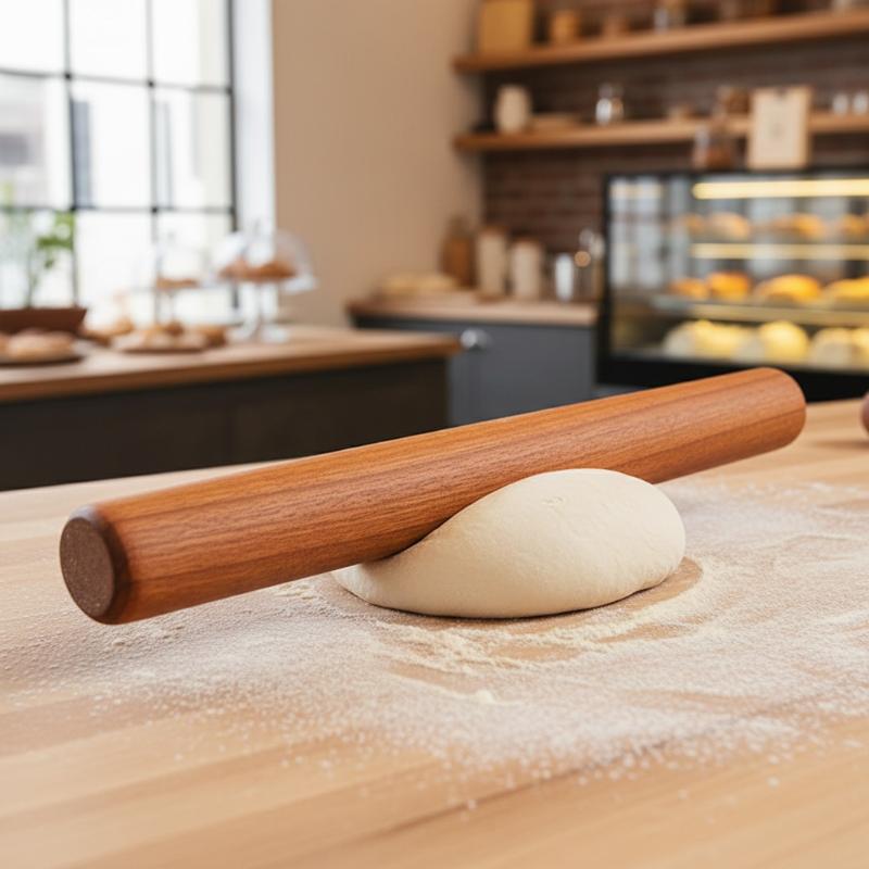 30cm Wooden Rolling Pin Dough  - Kitchen Roller Baking ulasan dan harga