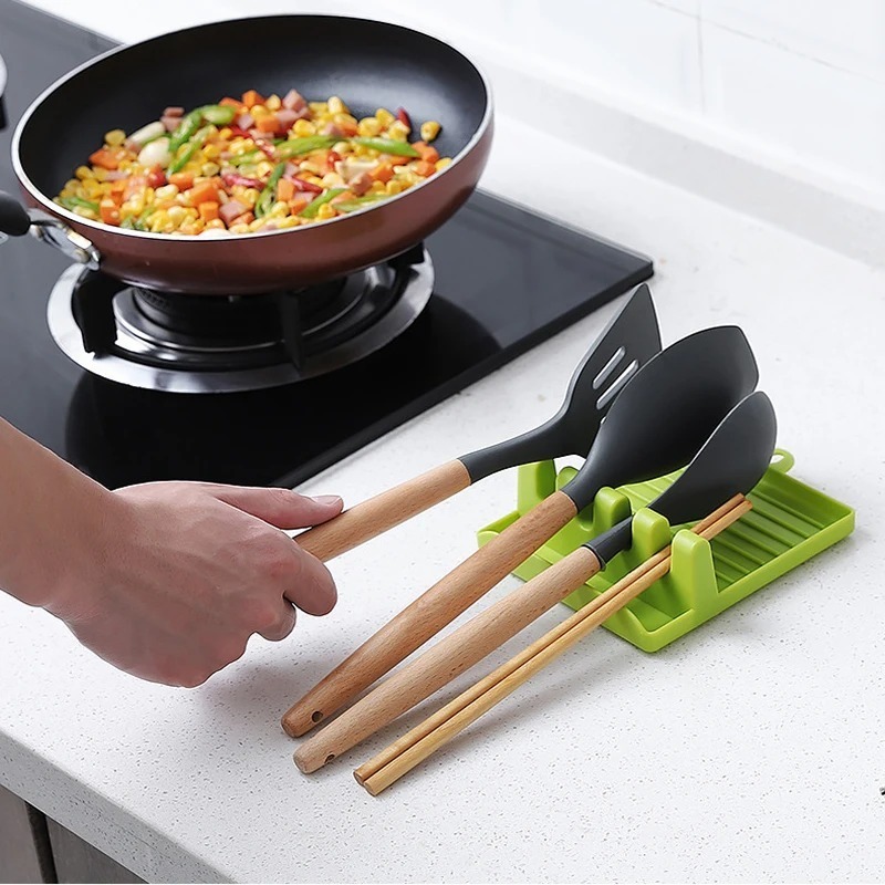 Plastic Spoon Spatula Holder K - Kitchen Baking Rack ulasan dan harga
