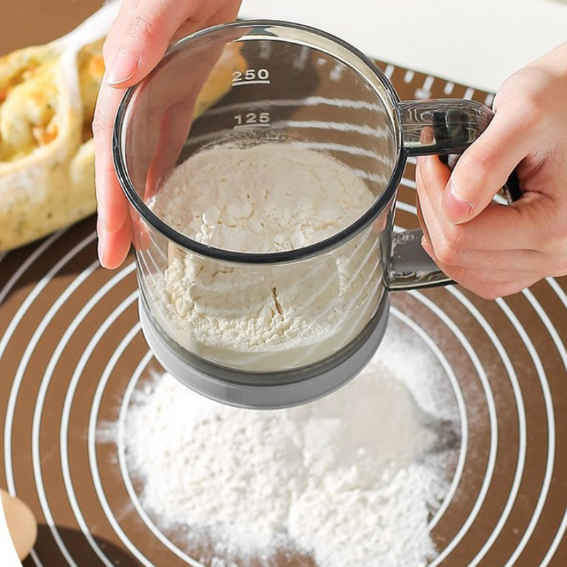 Kitchen Flour Sieve Handheld S - Kitchen Baking Rack ulasan dan harga