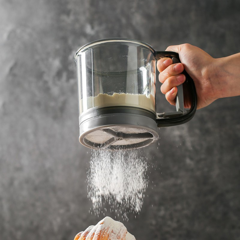 Kitchen Flour Sieve Handheld S - Kitchen Baking Rack ulasan dan harga