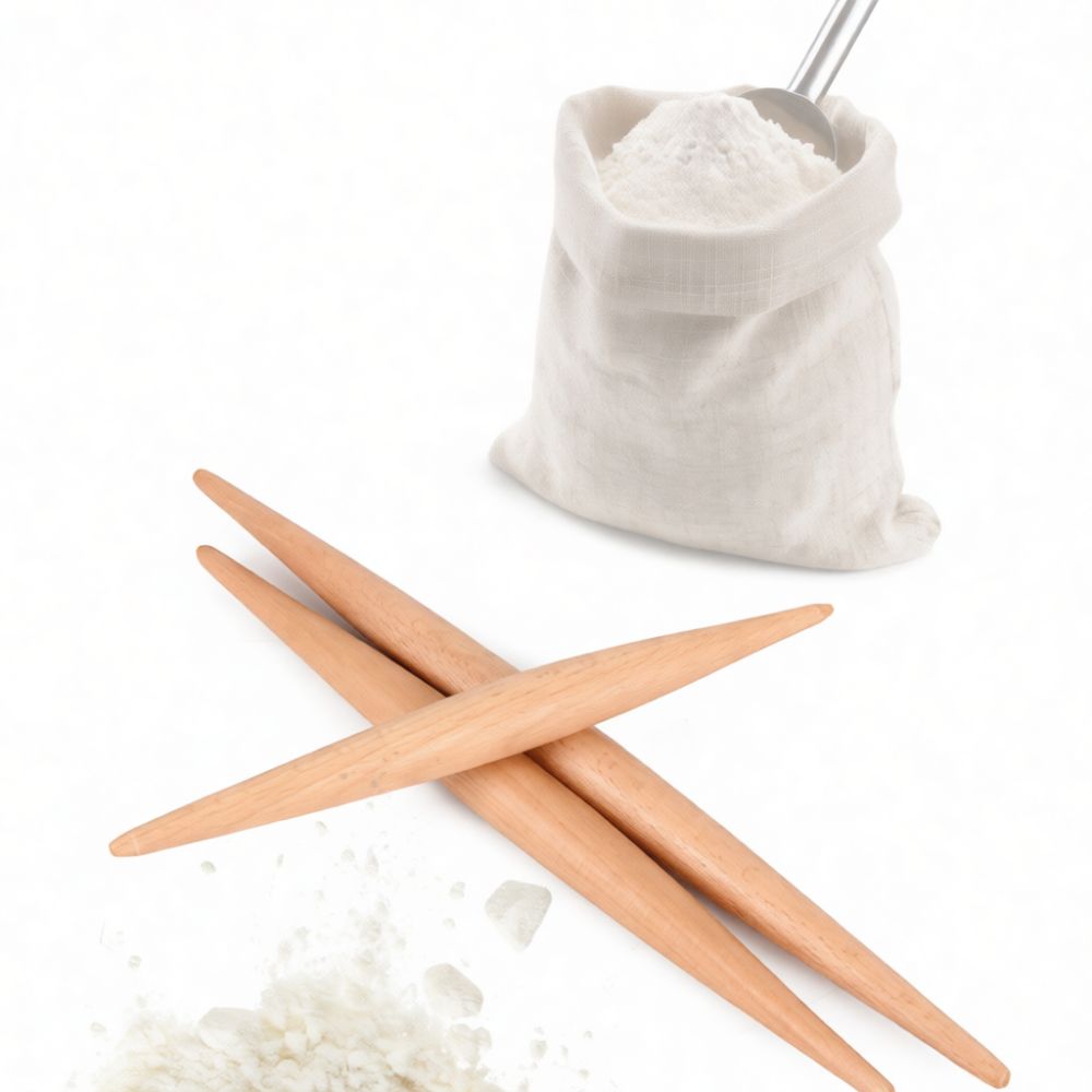 Durable Wooden Rolling Pin Poi - Kitchen Roller Baking ulasan dan harga