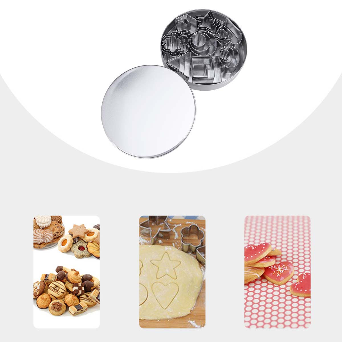 Stainless Steel Cookie Cutters - Baking Kitchen Set ulasan dan harga