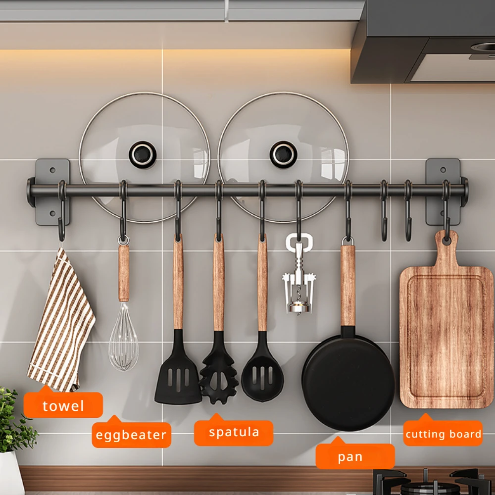 No punch Kitchen Hook Rack Sta - Kitchen Uncle ulasan dan harga
