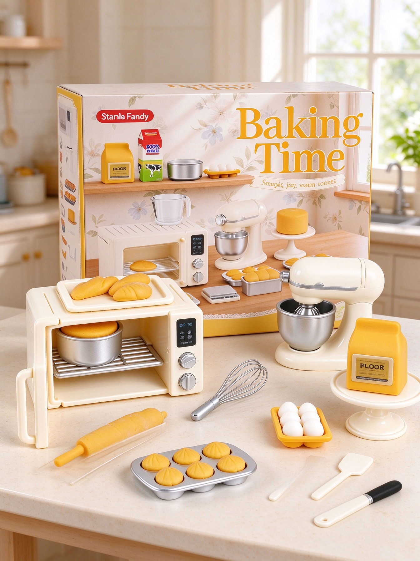 Mini Baking Time Pretend Play  - Kitchen Kids Baking Set ulasan dan harga